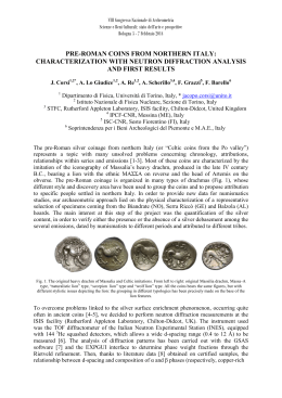 Corsi et al, PRE-ROMAN COINS FROM NORTHERN ITALY