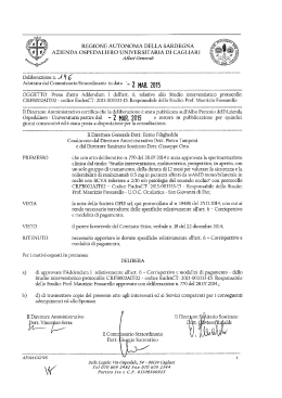Deliberazione n. 196 del 02.03.2015