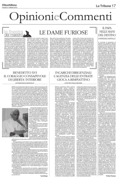 Il Quotidiano - Agenzia delle Entrate - 21 Febbraio