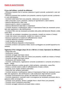 PIANO DI MANUTENZIONE 62