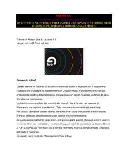 Manuale di Ableton Live 5 ITA in PDF