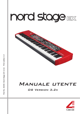 MANUAlE UTENTE - Nord Keyboards