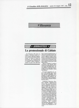 La promozionale di Cabiate