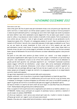 Notiziario n. 4 - Novembre/Dicembre 2012