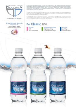 Dati tecnici Pet Classic