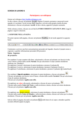 SCHEDA DI LAVORO 6-WIKI CASTANO PRIMO