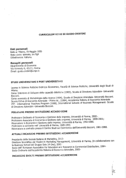 CV - Fiere di Parma SpA