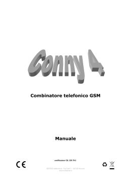 Combinatore telefonico GSM Manuale