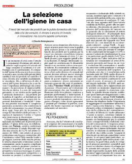 La selezione dell`igiene in casa