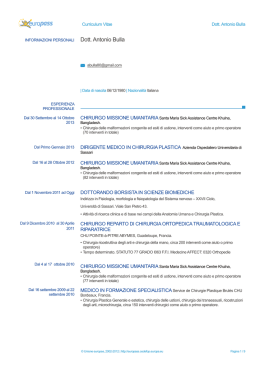 CUrriculum Dott Antonio Bulla[1] - Azienda Ospedaliero Universitaria
