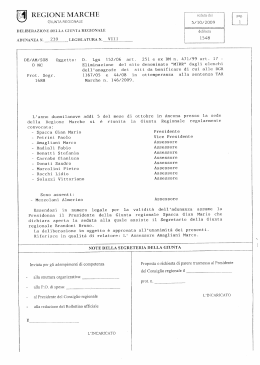 DELIBERAZIONE DELLA GIUNTA REGIONALE dchbcra