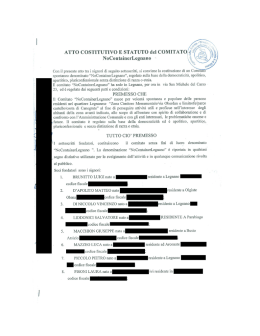 atto costitutivo e statuto no container legnano