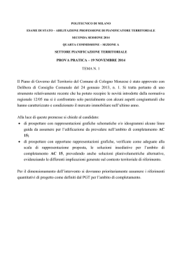 Il Piano di Governo del Territorio del Comune di Cologno Monzese