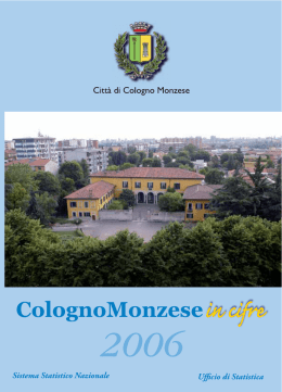 Opuscolo Statistico - Comune di Cologno Monzese