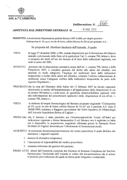 Delibera del 9 Maggio 2011, N.166