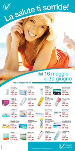 Page 1 Page 2 La offerta dalla Farmacia Uaiara Saluta non sana un