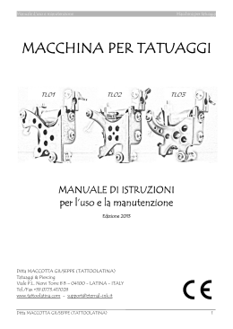Manuale Tattoo Machine - Rev01