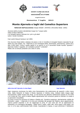 Monte Ajarnola e laghi del Comelico Superiore