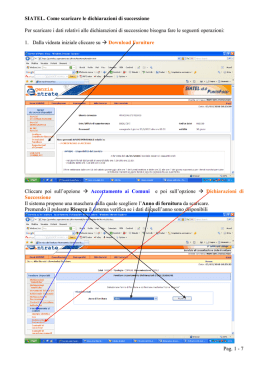 SIATEL. Come scaricare le dichiarazioni di successione