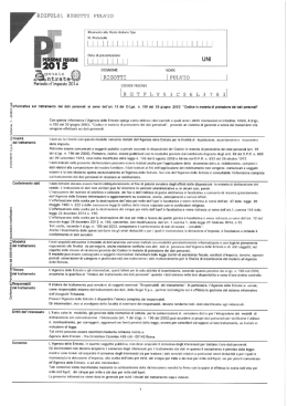 Dichiarazione Redditi 2015