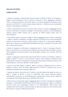 Marinella VELTRONI PUBBLICAZIONI