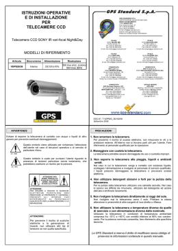 istruzioni operative e di installazione per telecamere