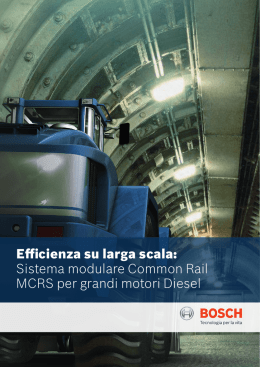 Sistema modulare Common Rail MCRS per grandi