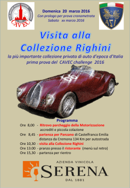 la più importante collezione privata di auto d`epoca d`Italia
