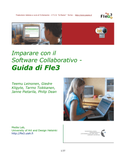 Imparare con il Software Collaborativo - Fle3