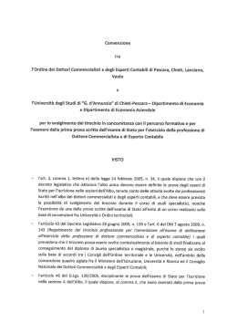 l`Ordine dei Dottori Commercialisti e degli Esperti Contabili di