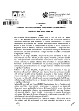 convenzione - Università degli Studi Roma Tre