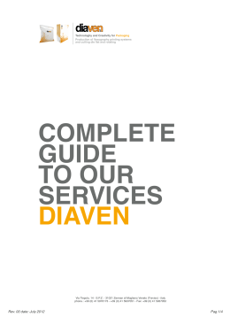 COMPLETE GUIDE TO OUR SERVICES DIAVEN
