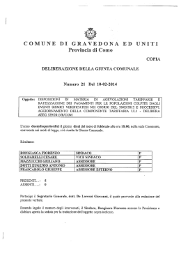 delibera di giunta comunale 21-2014