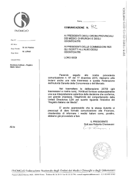COM N 92_Decisione Antitrust_Registro Medici Italiani_Prot