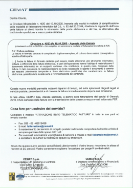 Invio telematico fatture