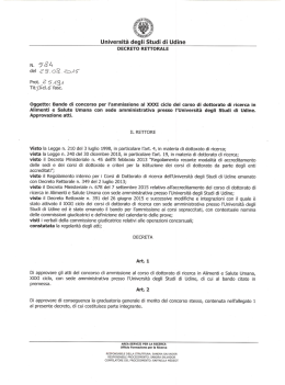Alimenti e salute umana - Università degli Studi di Udine