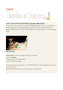 scheda teatro