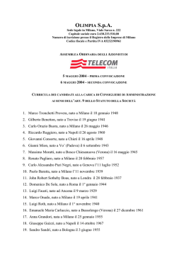 Curricula - Telecom Italia