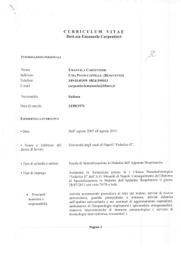 INFORMAZIONl PERSONALI