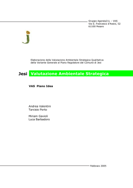 Jesi Valutazione Ambientale Strategica