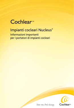 Impianti cocleari Nucleus®