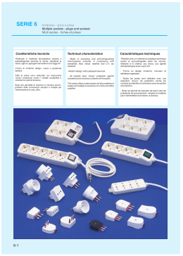 SERIE 6 Multiprese - spine e prese Multiple