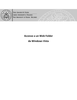 Accesso a un Web Folder da Windows Vista