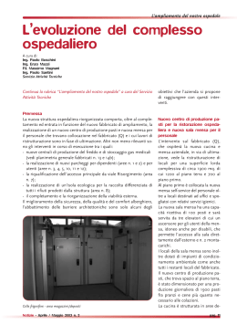 L`evoluzione del complesso ospedaliero