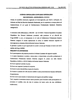 AZIENDA OSPEDALIERA COMPLESSO OSPEDALIERO . SAN
