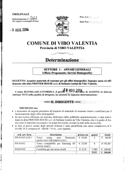 ORIGINALE - Comune di Vibo Valentia