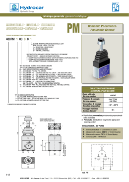 400PM 1 00 0 0 1 Comando Pneumatico Pneumatic Control