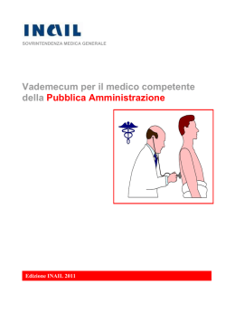 vademecum per il medico competente della pubblica