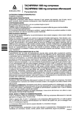 Tachipirina compresse 500 - foglietto illustrativo (Pharmamedix)