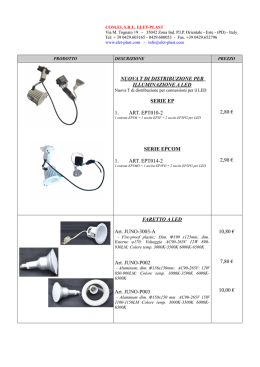 nuova t di distribuzione per illuminazione a led serie ep 1